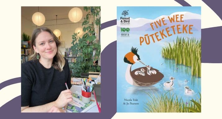 Seven questions with Five Wee Pūteketeke illustrator Jo Pearson