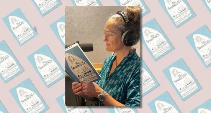Behind the scenes on an audiobook recording with Elisabeth Easther