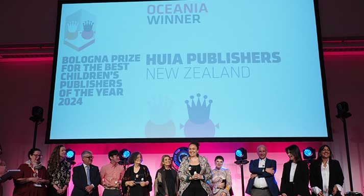 HUIA named 2024 Best Children’s Publishers, Oceania at Bologna Book Fair