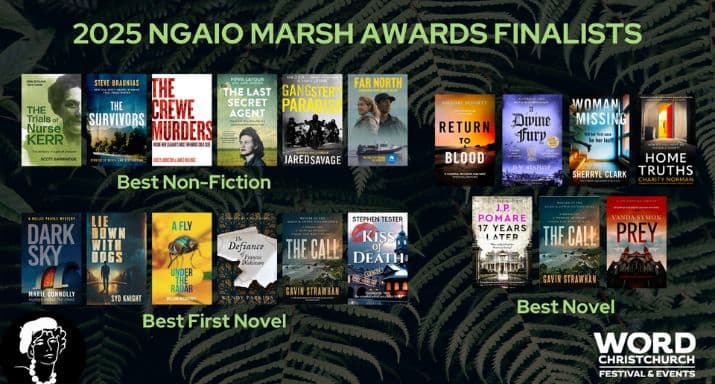 Character first: The 2025 Ngaio Marsh Awards finalists