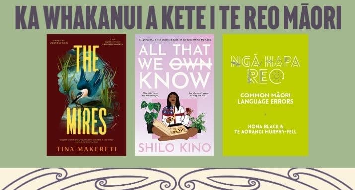 Three reviewed books Te wiki o te reo Māori 2024