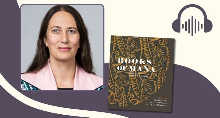 Jacinta Ruru RNZ Books of Mana interview